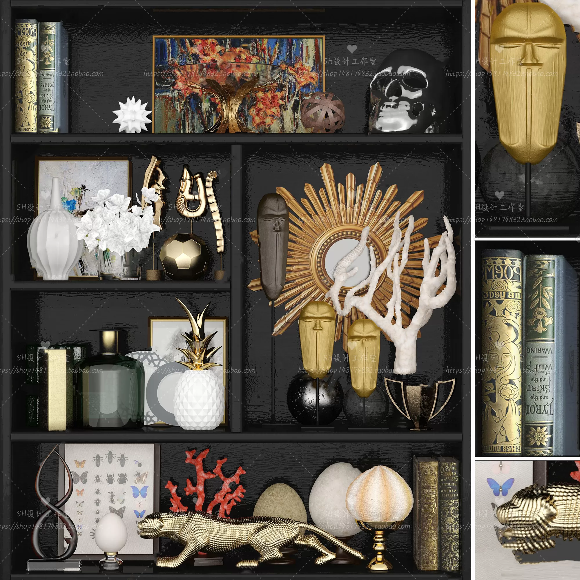 DECORATIVE SET 3D MODELS – 096