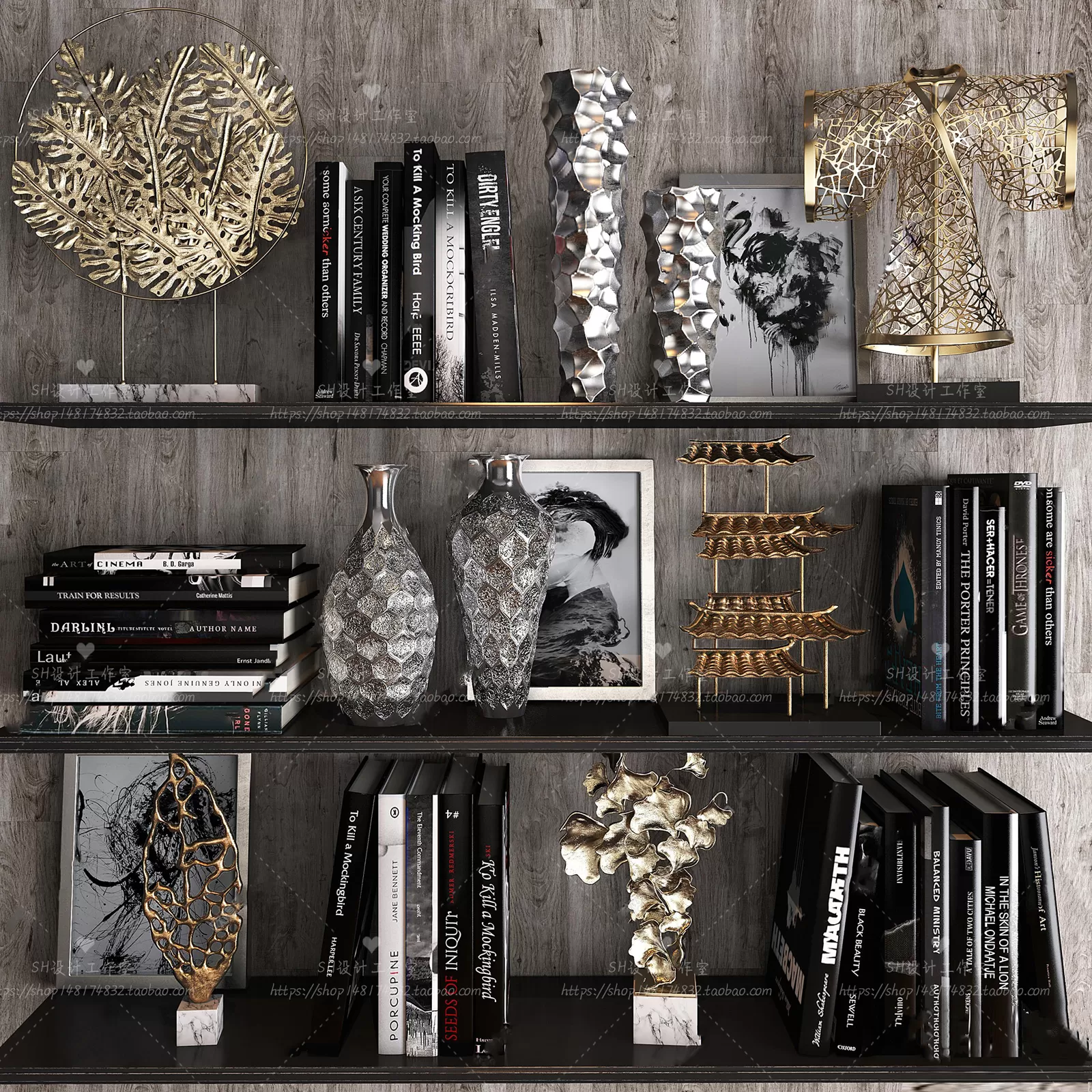 DECORATIVE SET 3D MODELS – 097