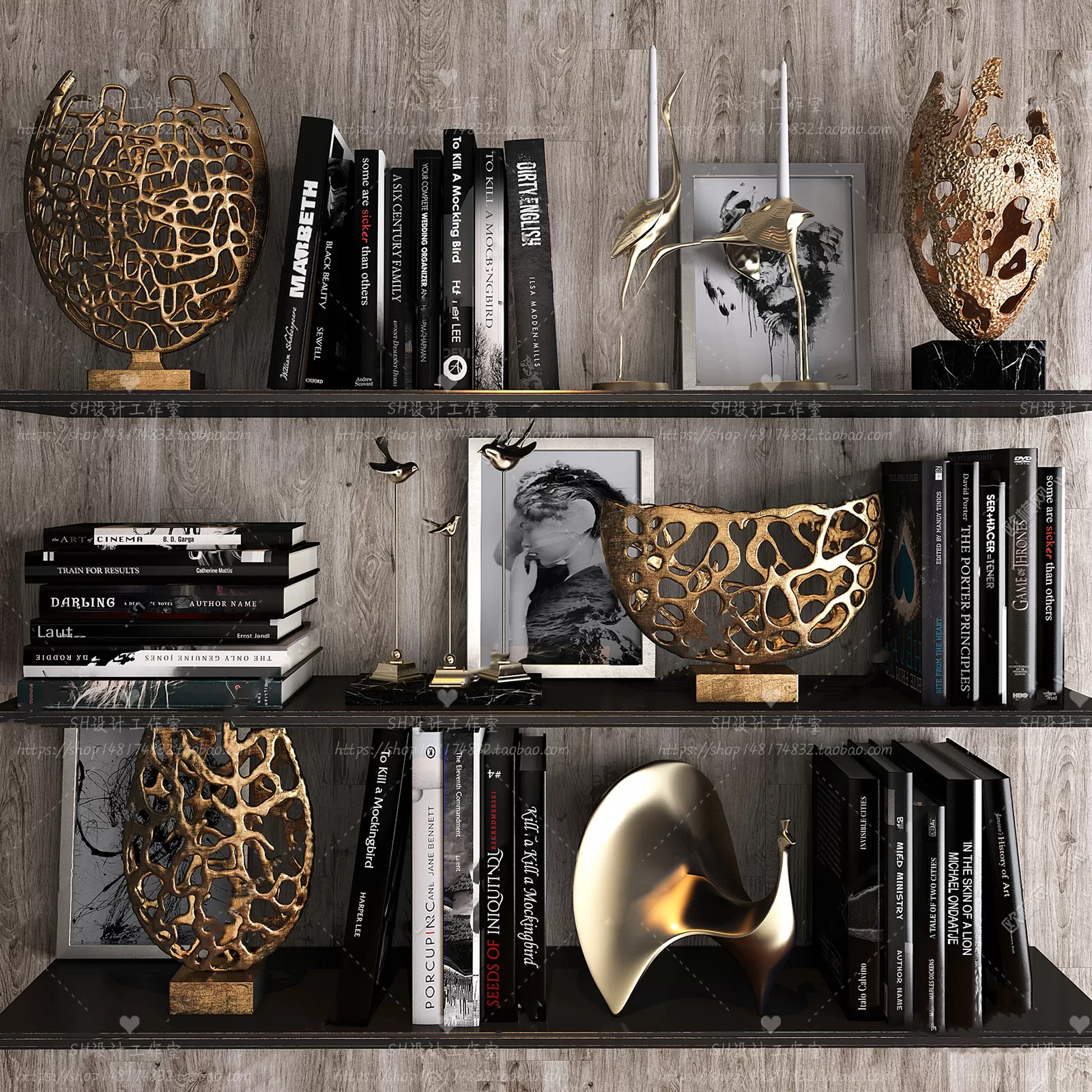 DECORATIVE SET 3D MODELS – 098