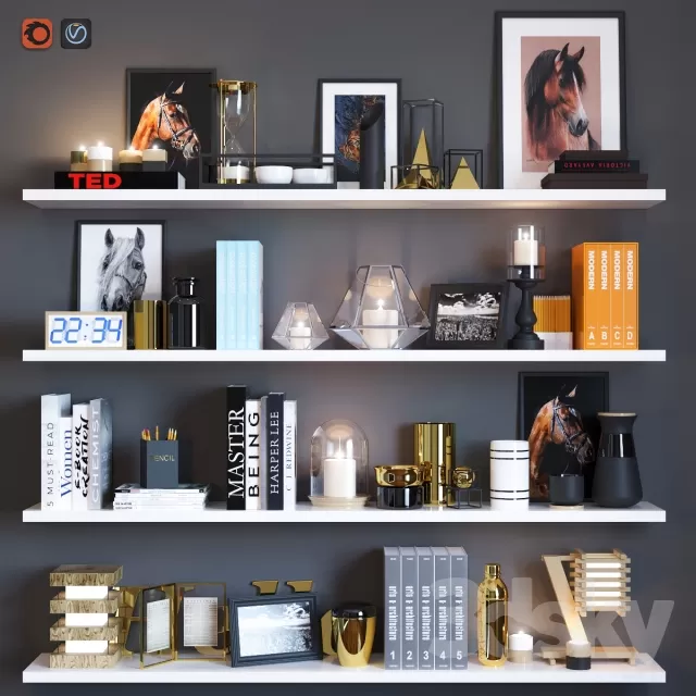 DECORATIVE SET 3D MODELS – 099