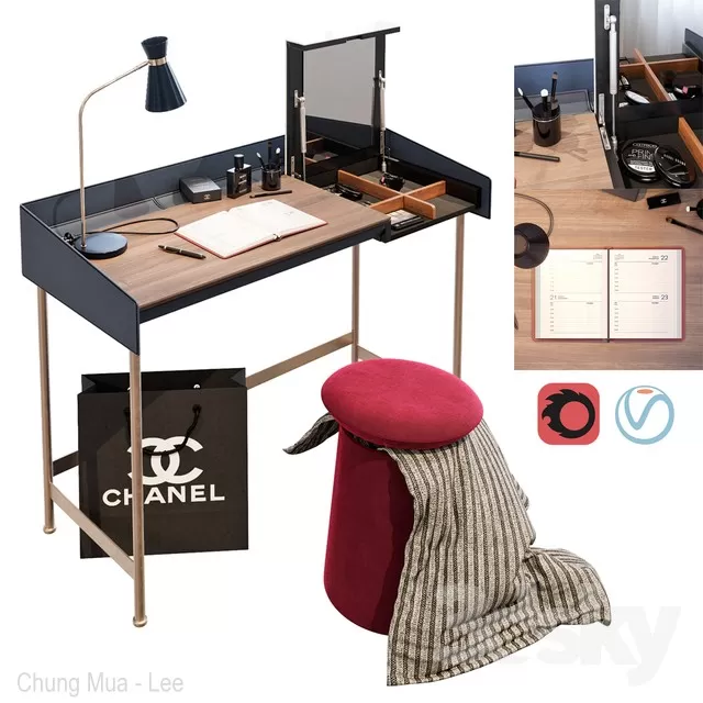 DECOR HELPER – DESK 3D MODELS – 27