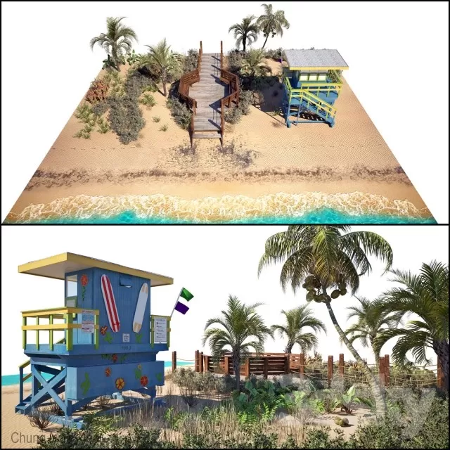 DECOR HELPER – EXTERIOR – BEACH 3D MODELS – 7