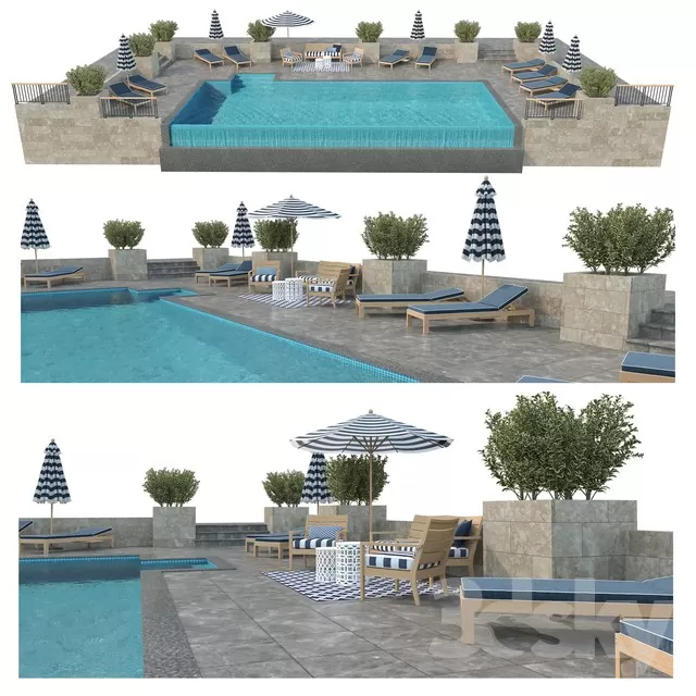 DECOR HELPER EXTERIOR POOL 3D MODELS 6 3DSKY Decor Helper   3dskyfree Exterior Pool 3ds Max Models 5.webp