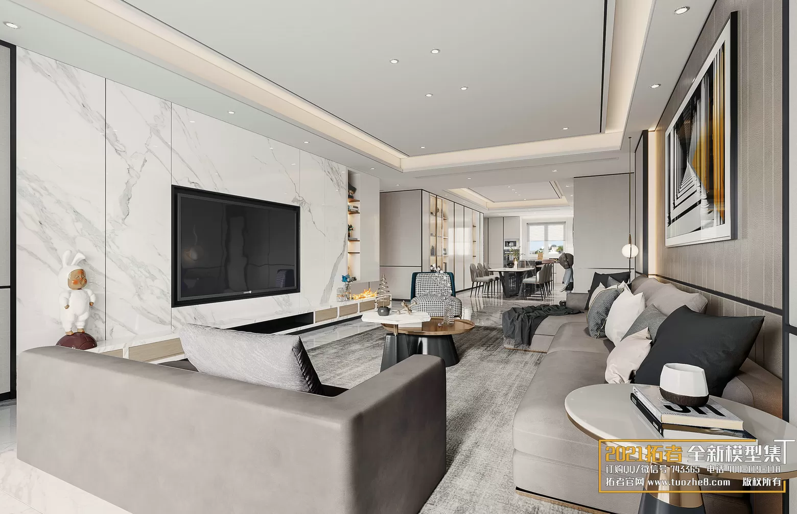 EXTENSION 2021 – 1. LIVING ROOM – 1.1. MODERN STYLES – 117 – CORONA