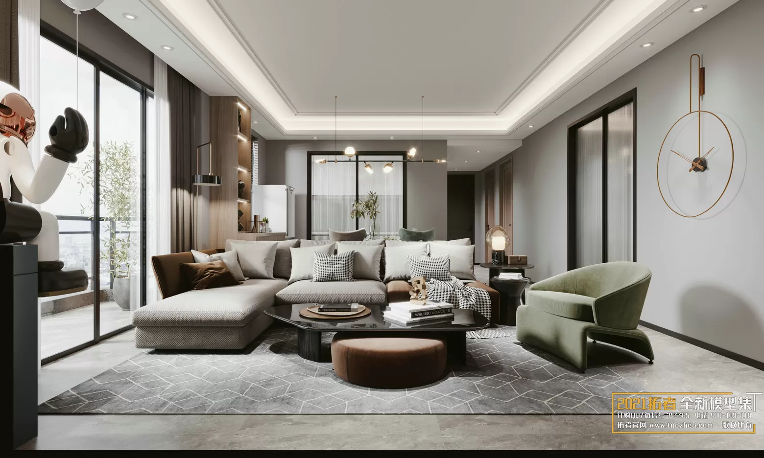 EXTENSION 2021 – 1. LIVING ROOM – 1.1. MODERN STYLES – 12 – CORONA