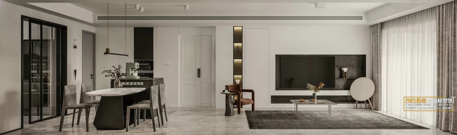 EXTENSION 2021 – 1. LIVING ROOM – 1.1. MODERN STYLES – 121 – CORONA