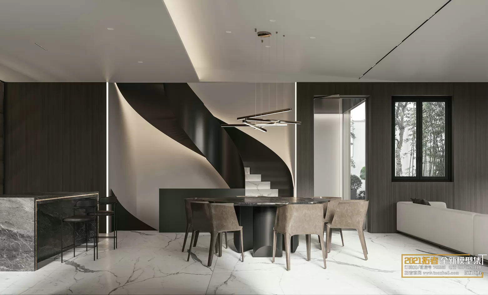 EXTENSION 2021 – 1. LIVING ROOM – 1.1. MODERN STYLES – 158 – CORONA