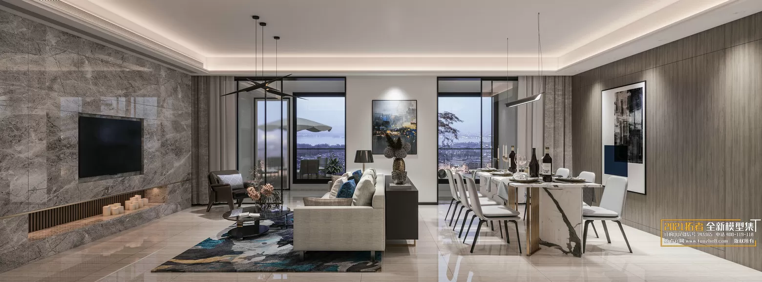 EXTENSION 2021 – 1. LIVING ROOM – 1.1. MODERN STYLES – 165 – CORONA