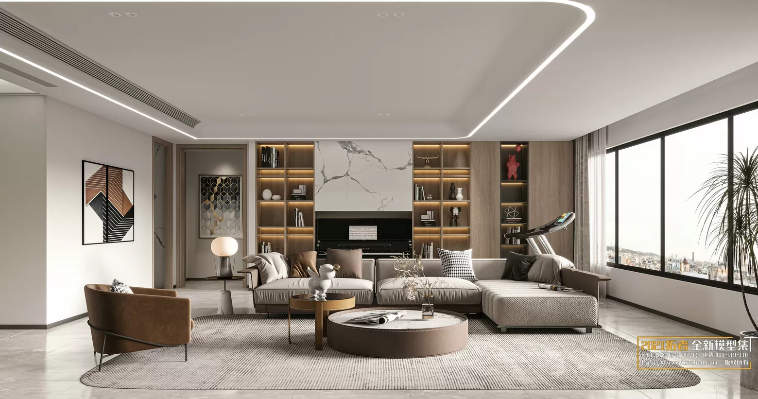 EXTENSION 2021 – 1. LIVING ROOM – 1.1. MODERN STYLES – 166 – CORONA