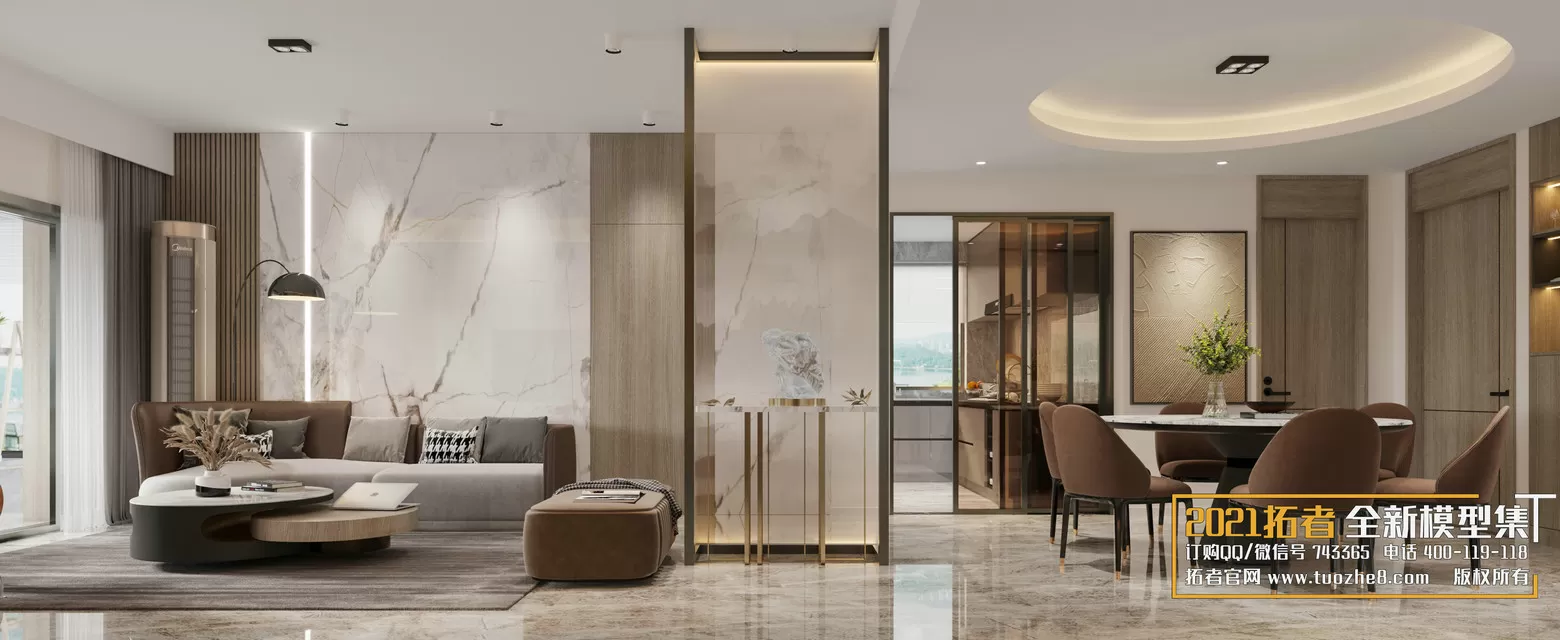 EXTENSION 2021 – 1. LIVING ROOM – 1.1. MODERN STYLES – 197 – CORONA