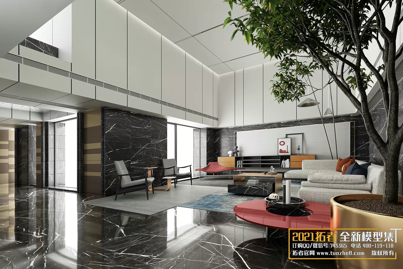 EXTENSION 2021 – 1. LIVING ROOM – 1.1. MODERN STYLES – 201vr – VRAY
