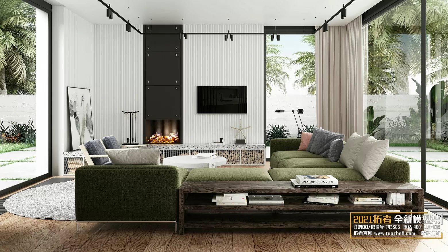 EXTENSION 2021 – 1. LIVING ROOM – 1.1. MODERN STYLES – 209vr – VRAY