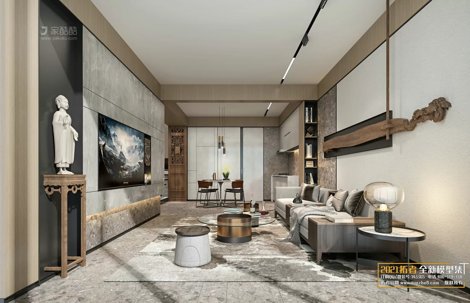 EXTENSION 2021 – 1. LIVING ROOM – 1.2. CHINESE STYLES – 28vr – VRAY