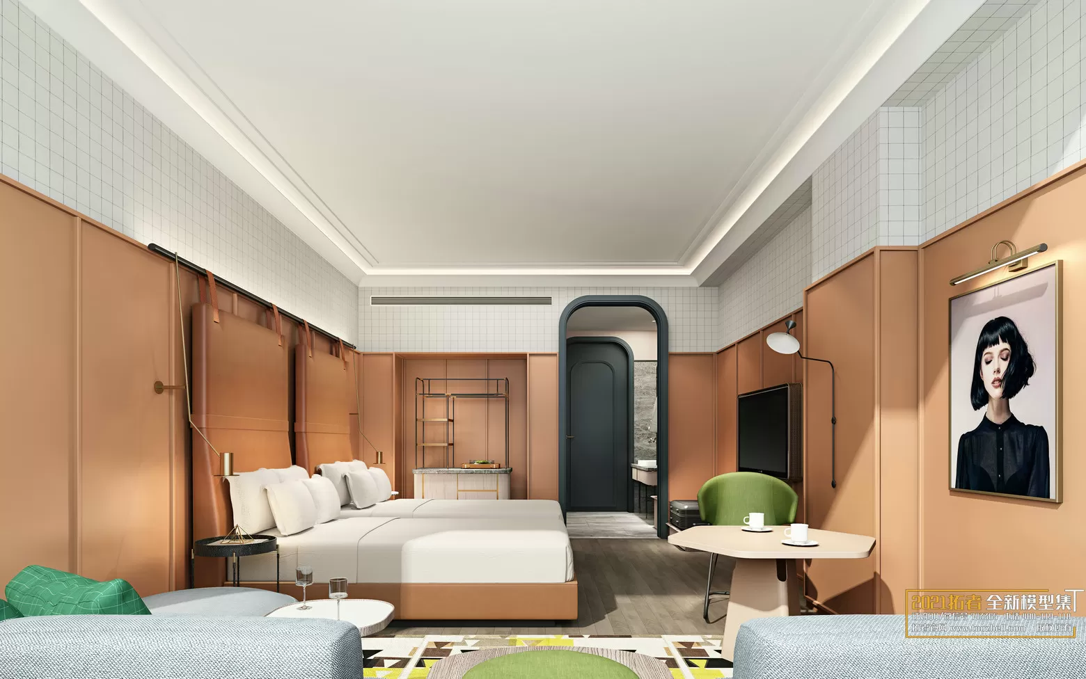 EXTENSION 2021 – 13. HOTEL ROOM – 09vr – VRAY