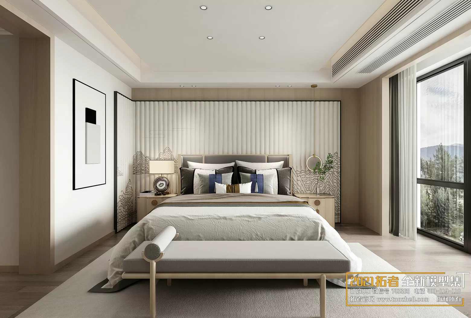 EXTENSION 2021 – 2. BEDROOM – 2.CHINESE STYLES – 22vr – VRAY