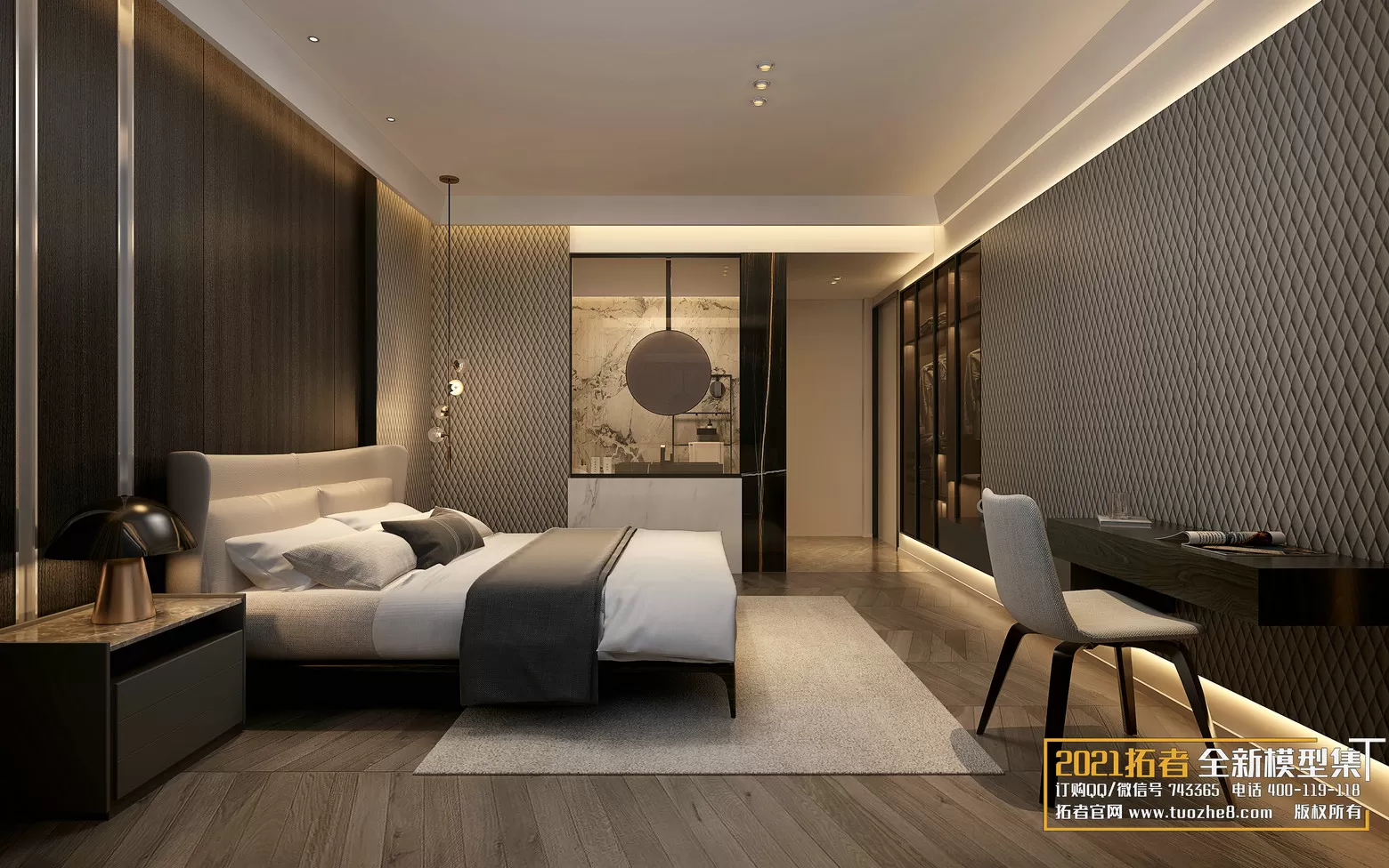 EXTENSION 2021 – 2. BEDROOM – 2.CHINESE STYLES – 26vr – VRAY