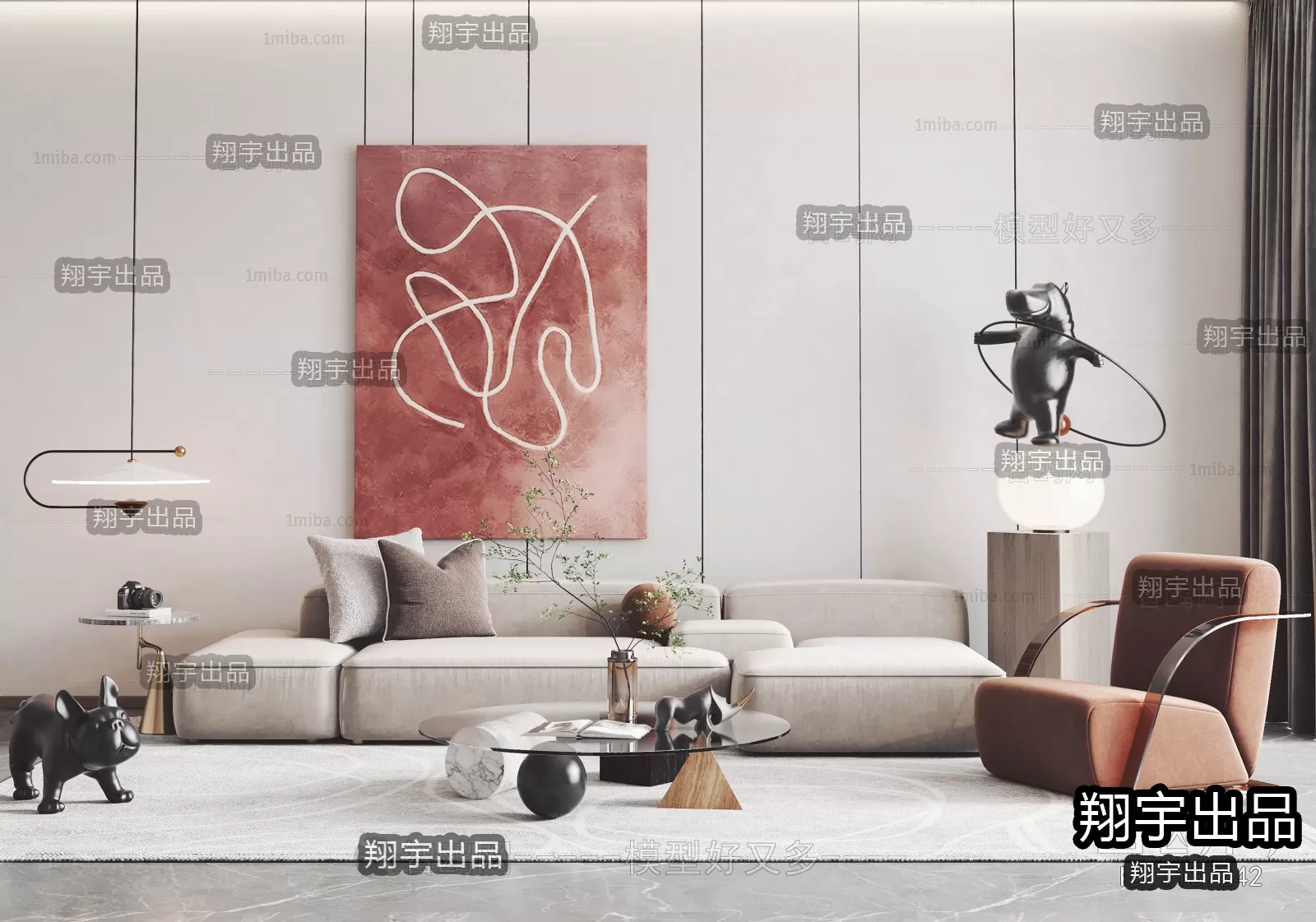 SOFA – 1 – FURNITURE 3D MODELS 2022 (VRAY)