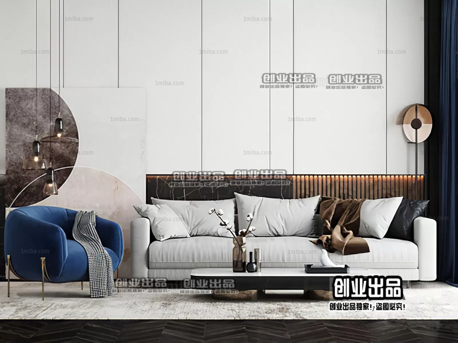 SOFA – 103 – FURNITURE 3D MODELS 2022 (VRAY)