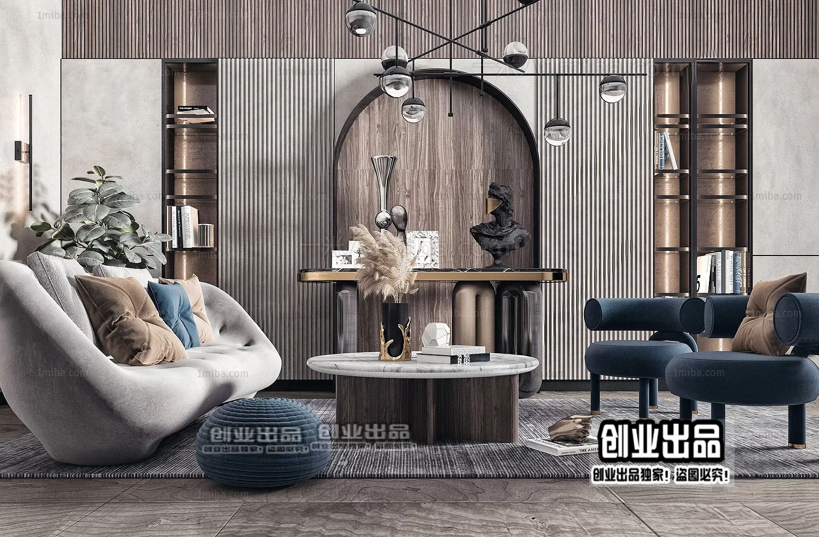 SOFA – 105 – FURNITURE 3D MODELS 2022 (VRAY)