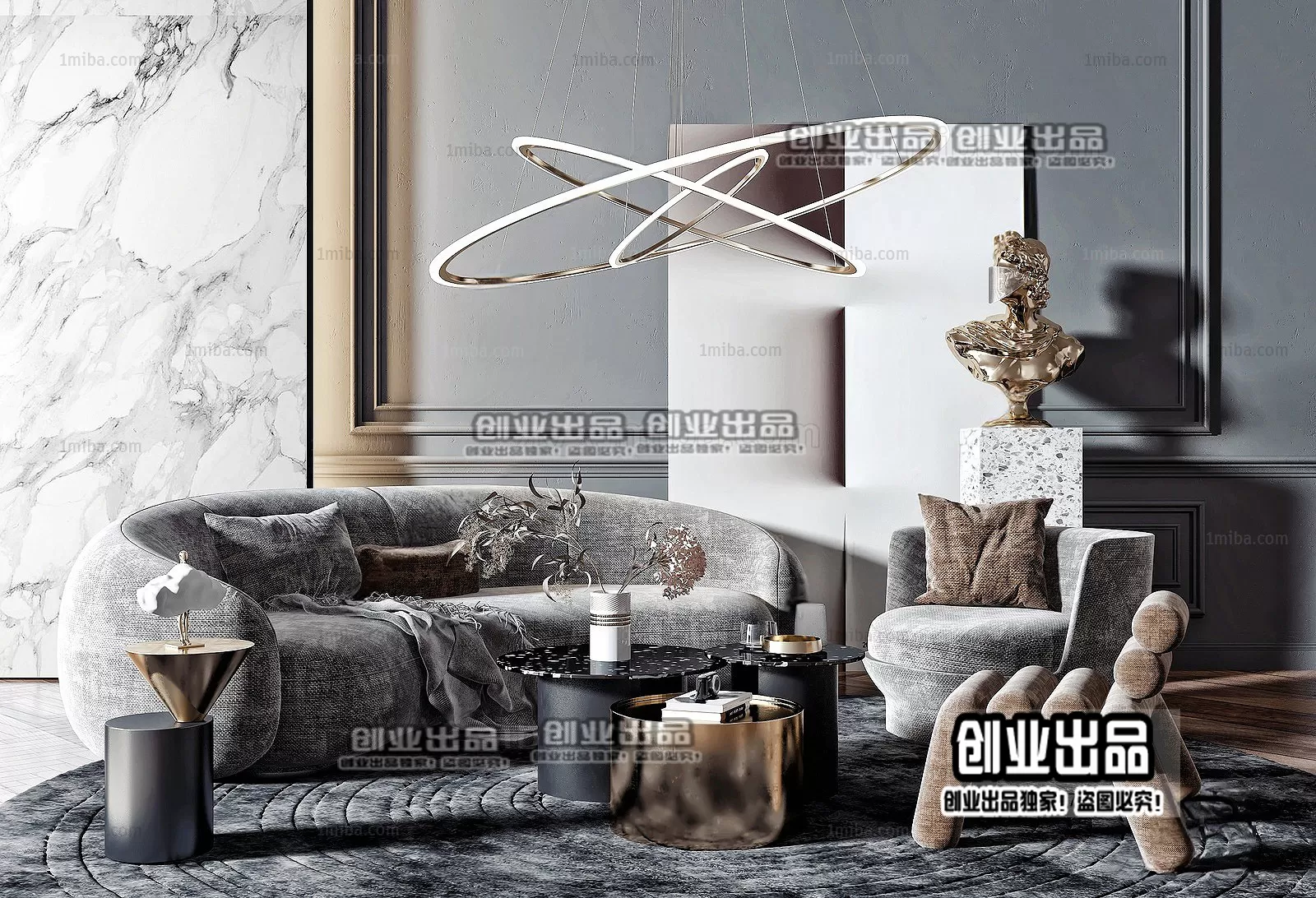 SOFA – 106 – FURNITURE 3D MODELS 2022 (VRAY)