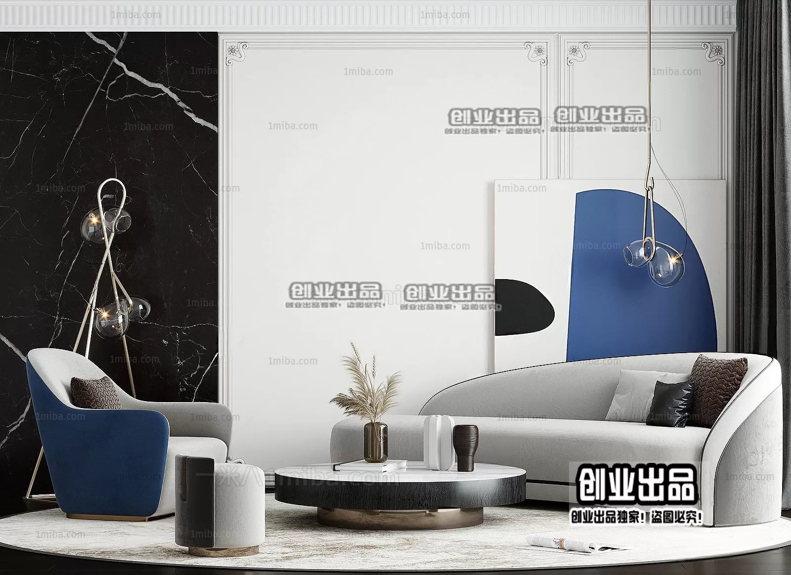 SOFA – 107 – FURNITURE 3D MODELS 2022 (VRAY)
