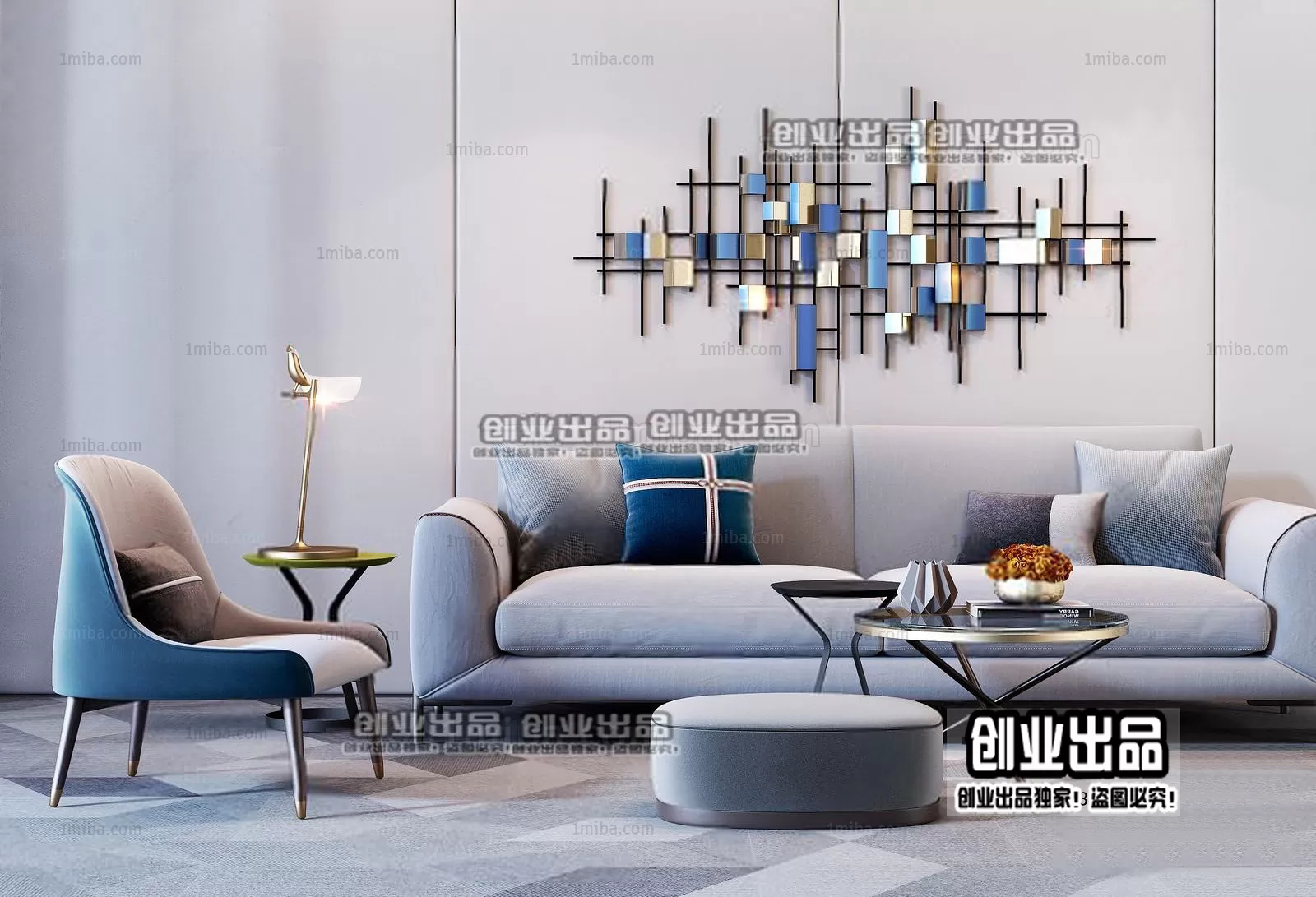 SOFA – 113 – FURNITURE 3D MODELS 2022 (VRAY)