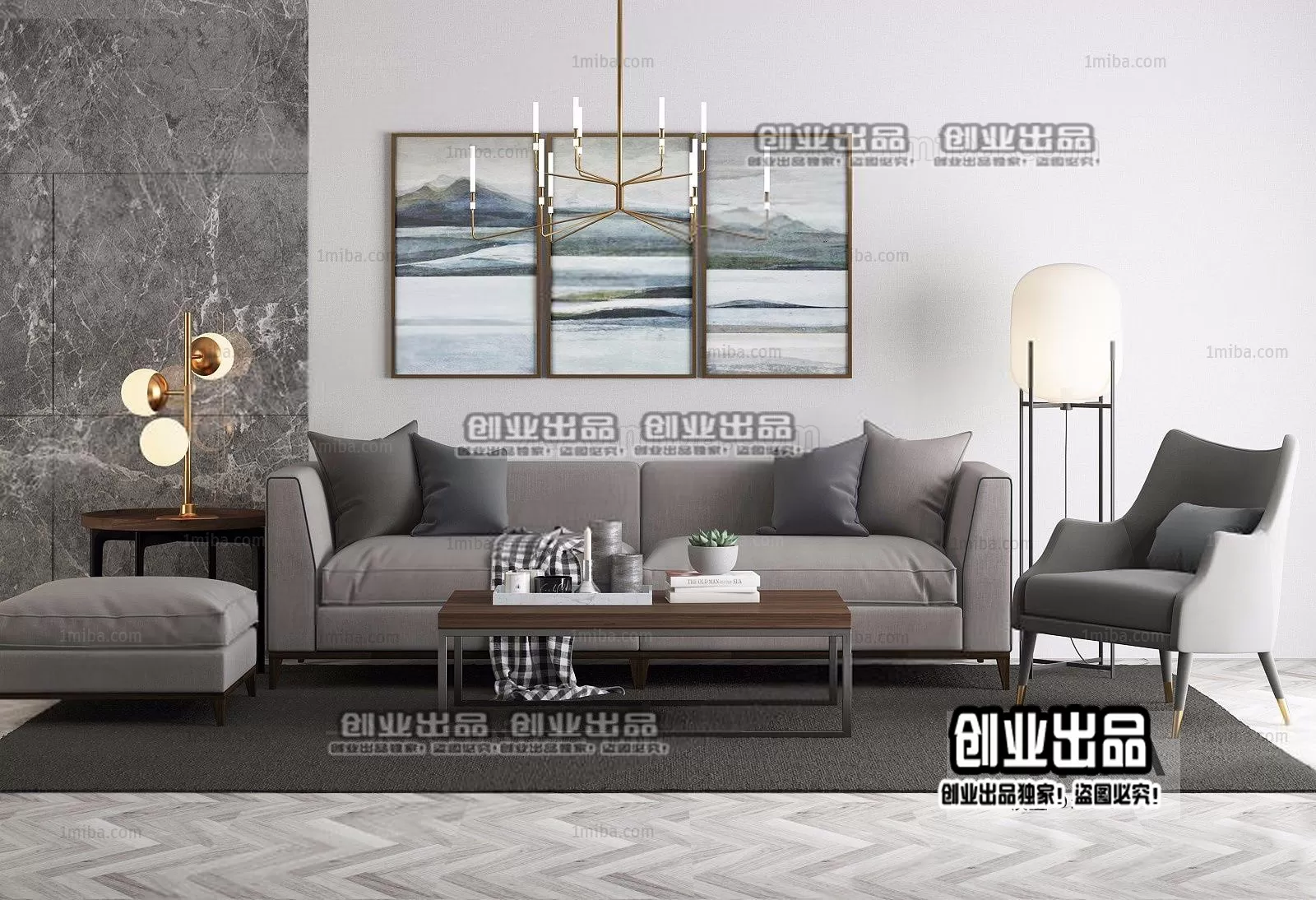 SOFA – 114 – FURNITURE 3D MODELS 2022 (VRAY)