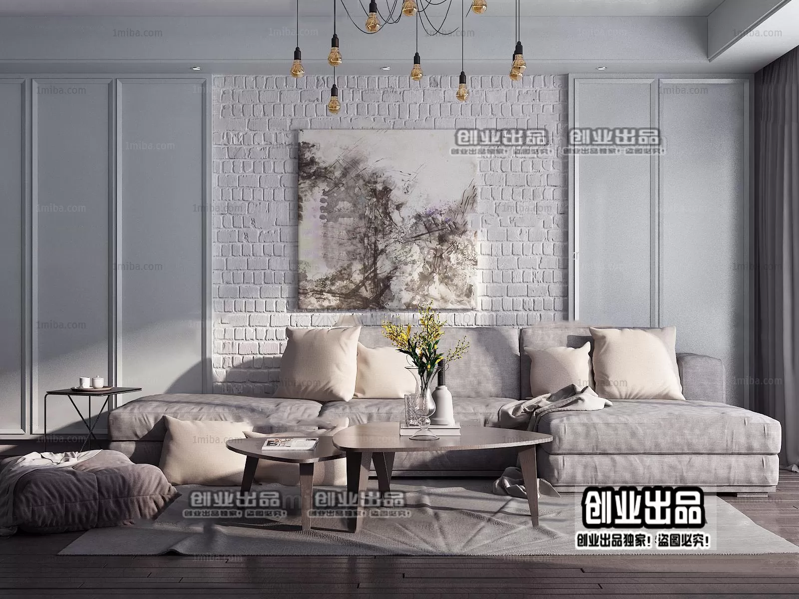 SOFA – 119 – FURNITURE 3D MODELS 2022 (VRAY)