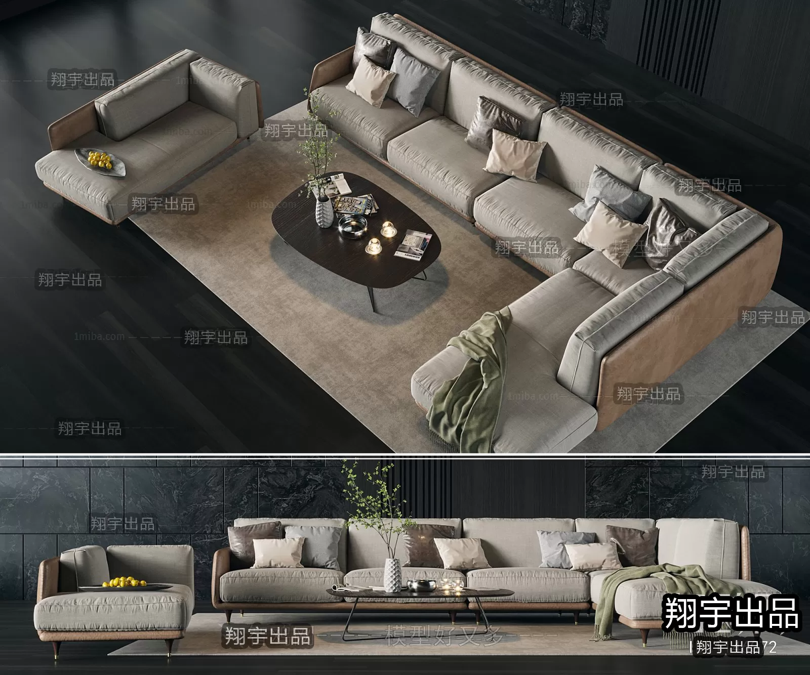 SOFA – 12 – FURNITURE 3D MODELS 2022 (VRAY)