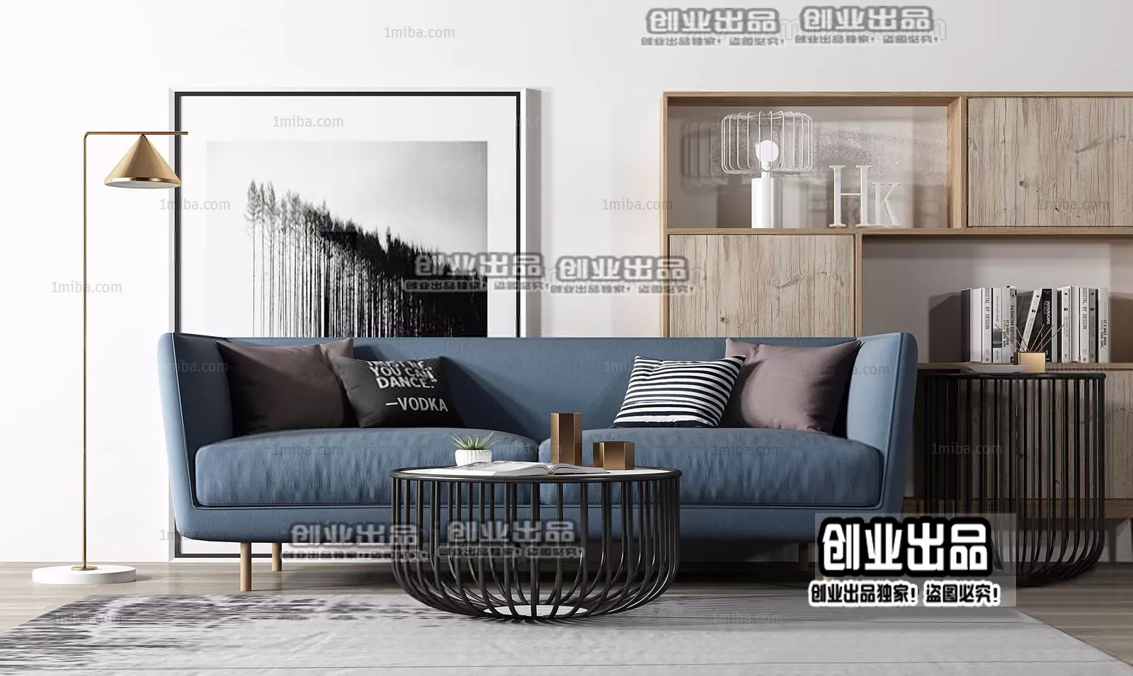 SOFA – 124 – FURNITURE 3D MODELS 2022 (VRAY)