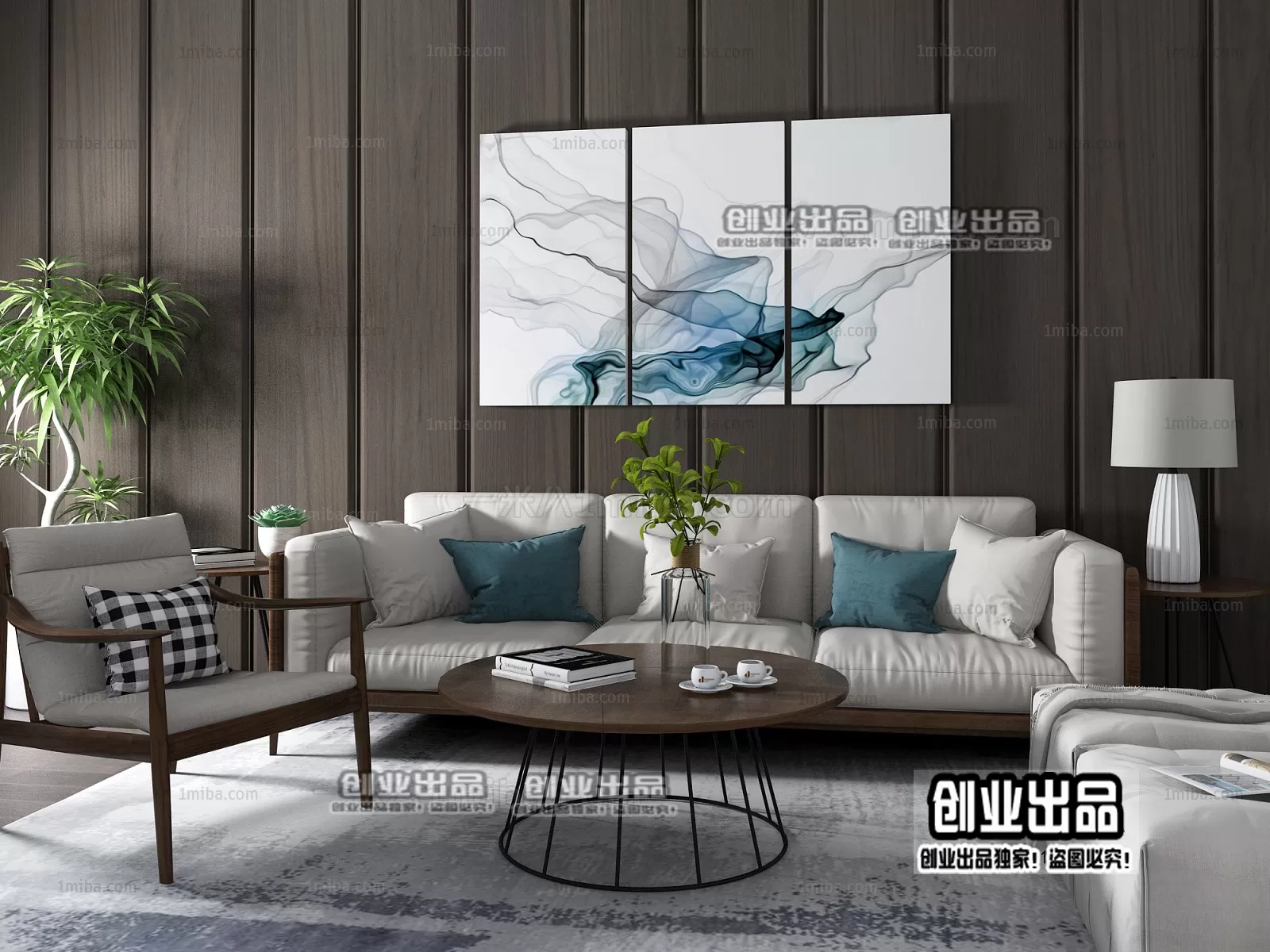 SOFA – 128 – FURNITURE 3D MODELS 2022 (VRAY)