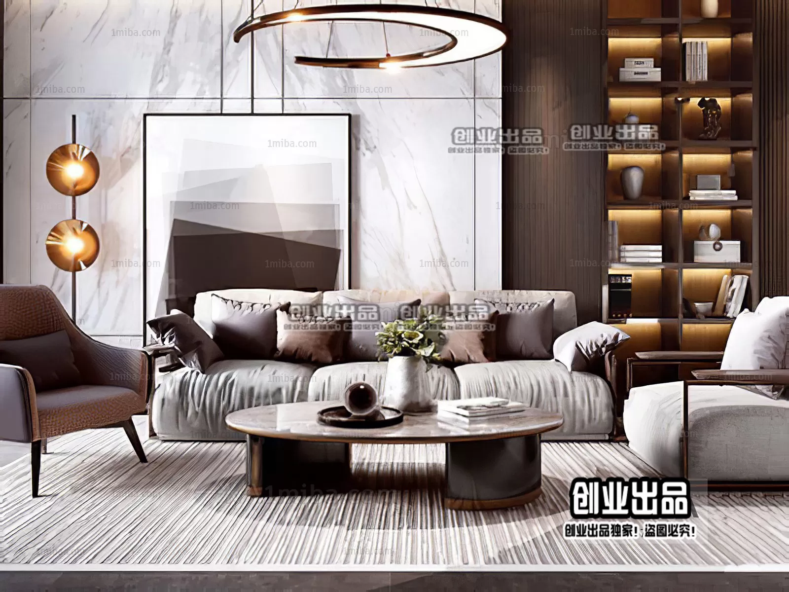 SOFA – 133 – FURNITURE 3D MODELS 2022 (VRAY)