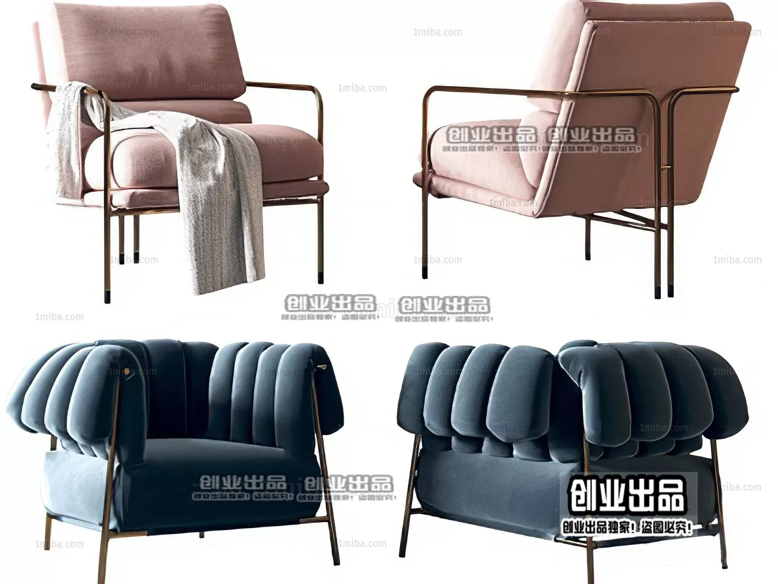 SOFA – 134 – FURNITURE 3D MODELS 2022 (VRAY)