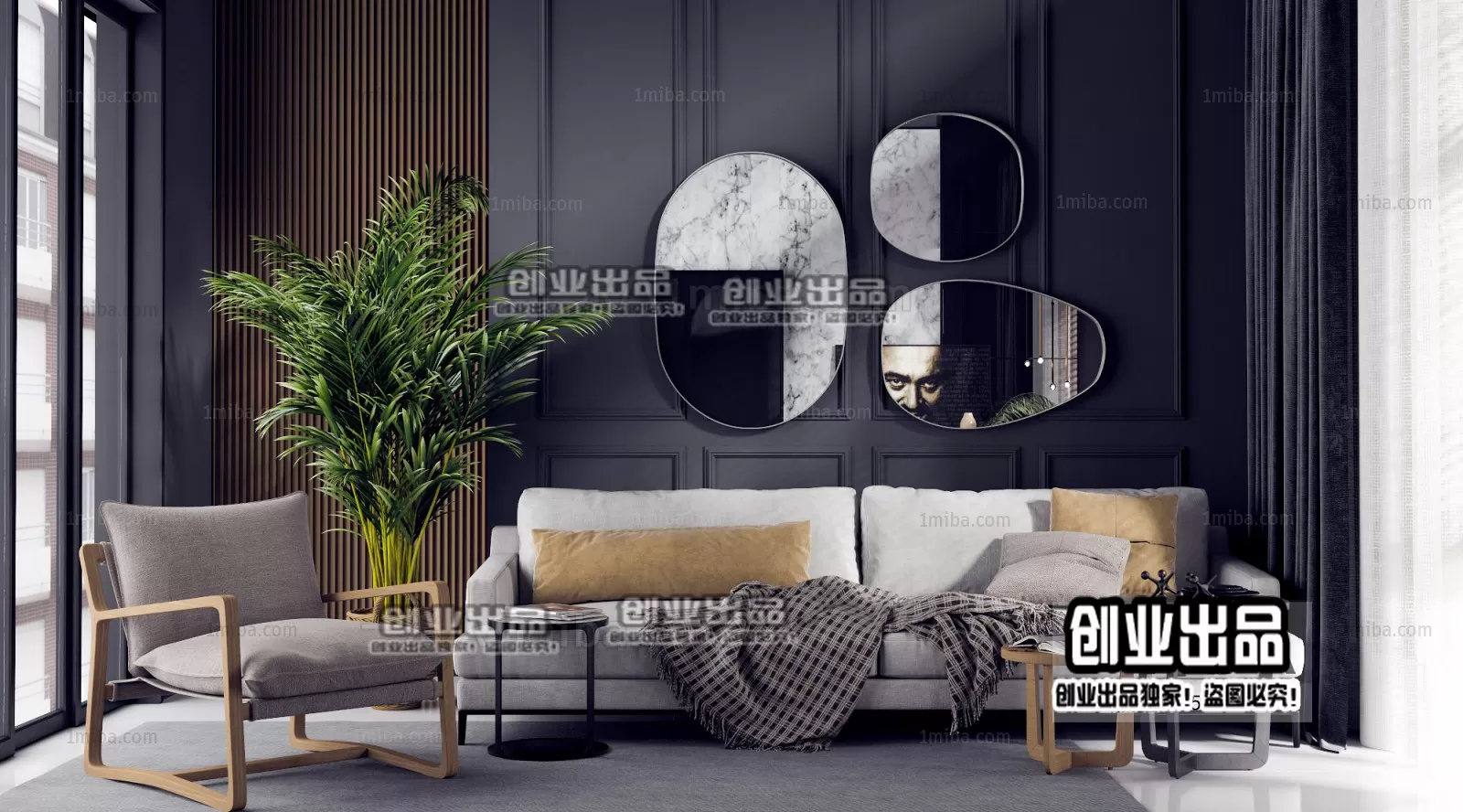 SOFA – 135 – FURNITURE 3D MODELS 2022 (VRAY)