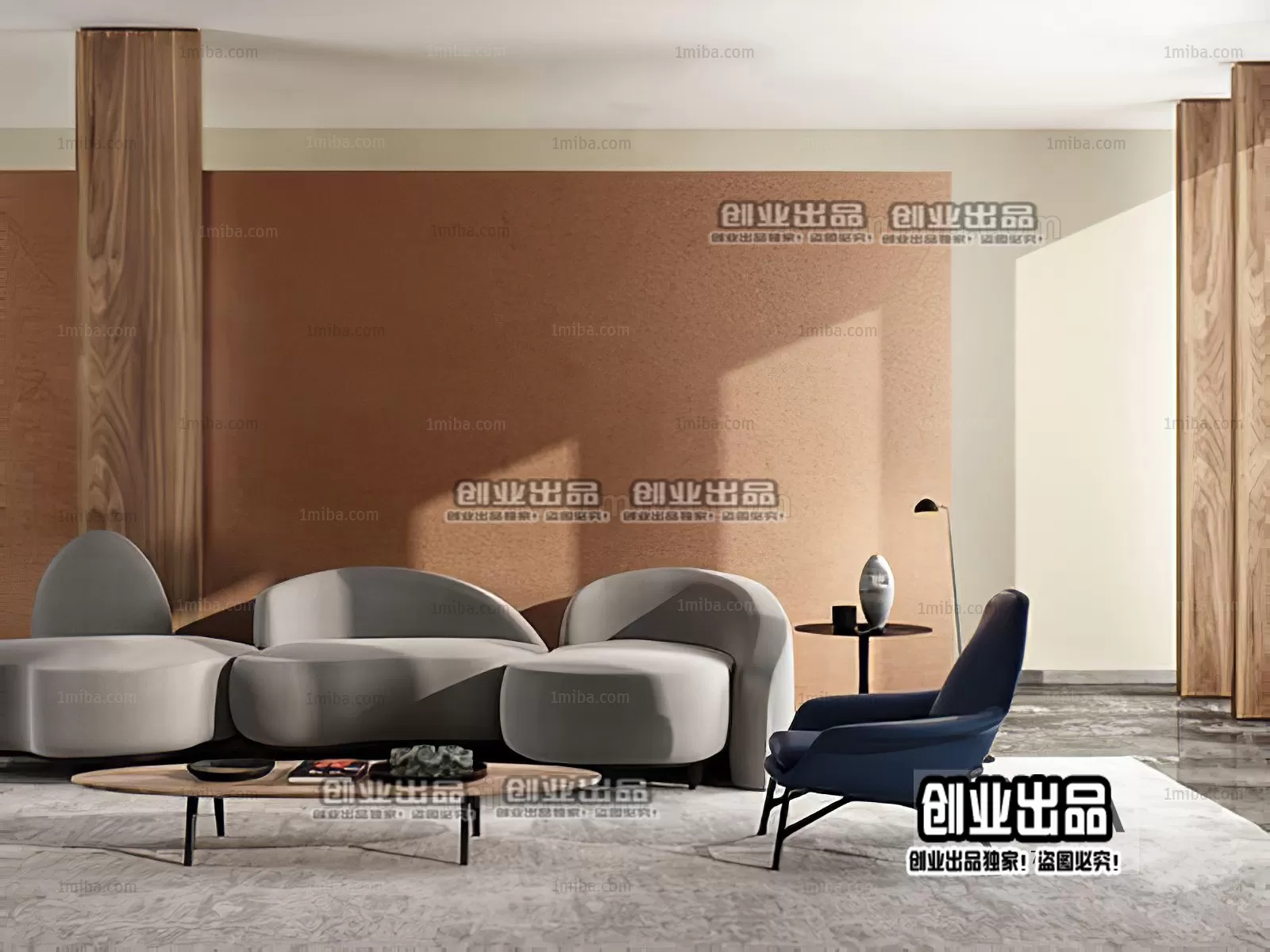 SOFA – 137 – FURNITURE 3D MODELS 2022 (VRAY)