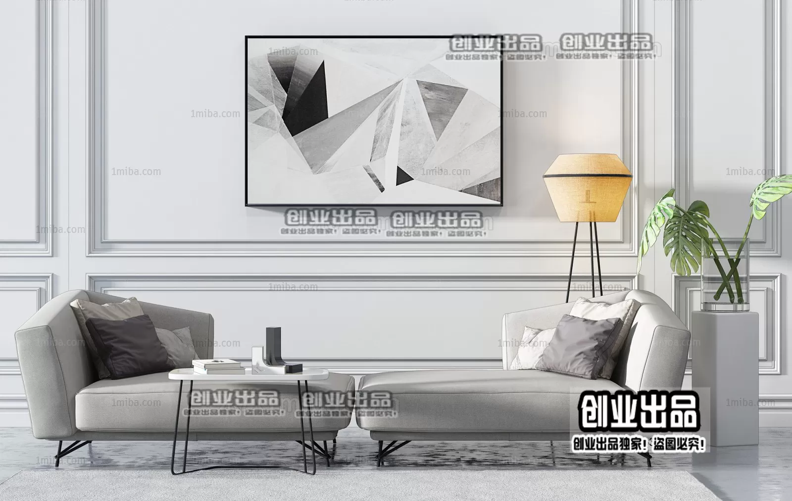 SOFA – 140 – FURNITURE 3D MODELS 2022 (VRAY)