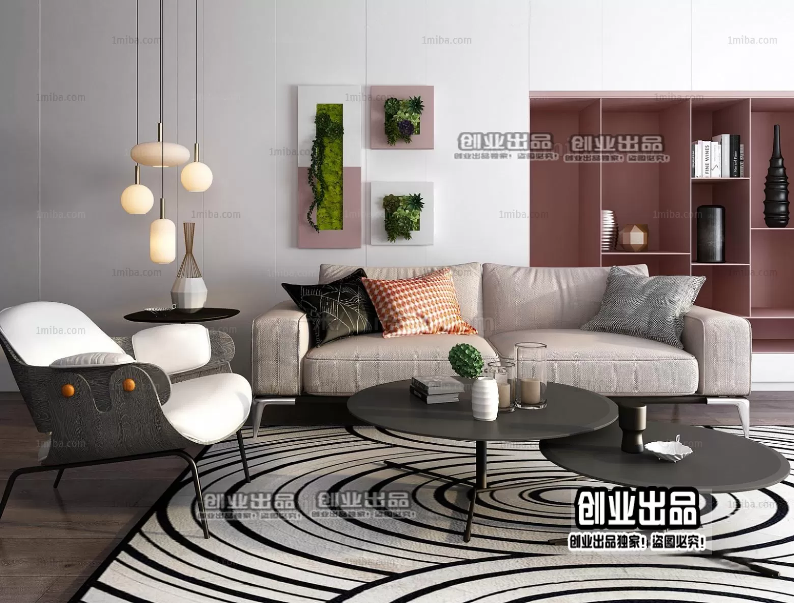 SOFA – 145 – FURNITURE 3D MODELS 2022 (VRAY)