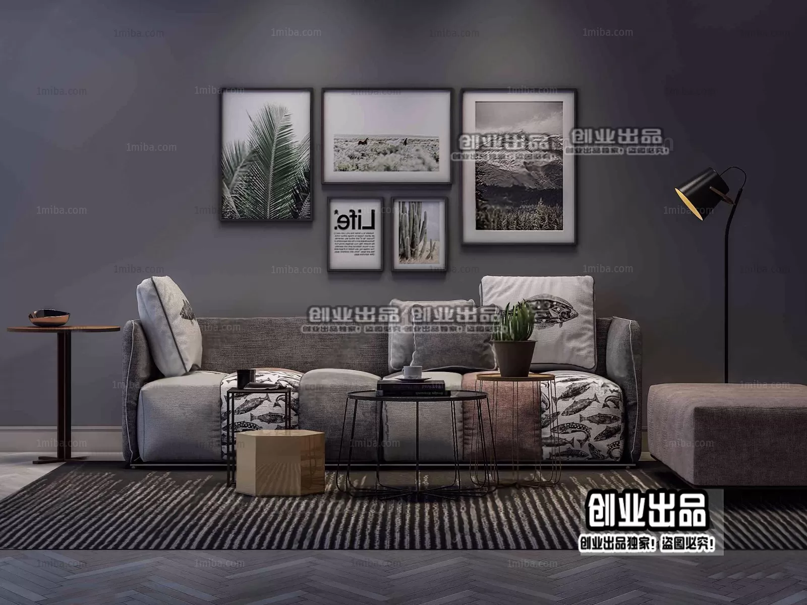 SOFA – 146 – FURNITURE 3D MODELS 2022 (VRAY)