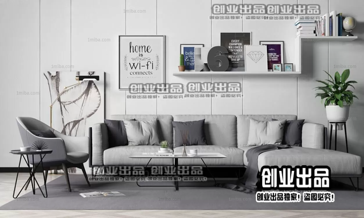 SOFA – 148 – FURNITURE 3D MODELS 2022 (VRAY)