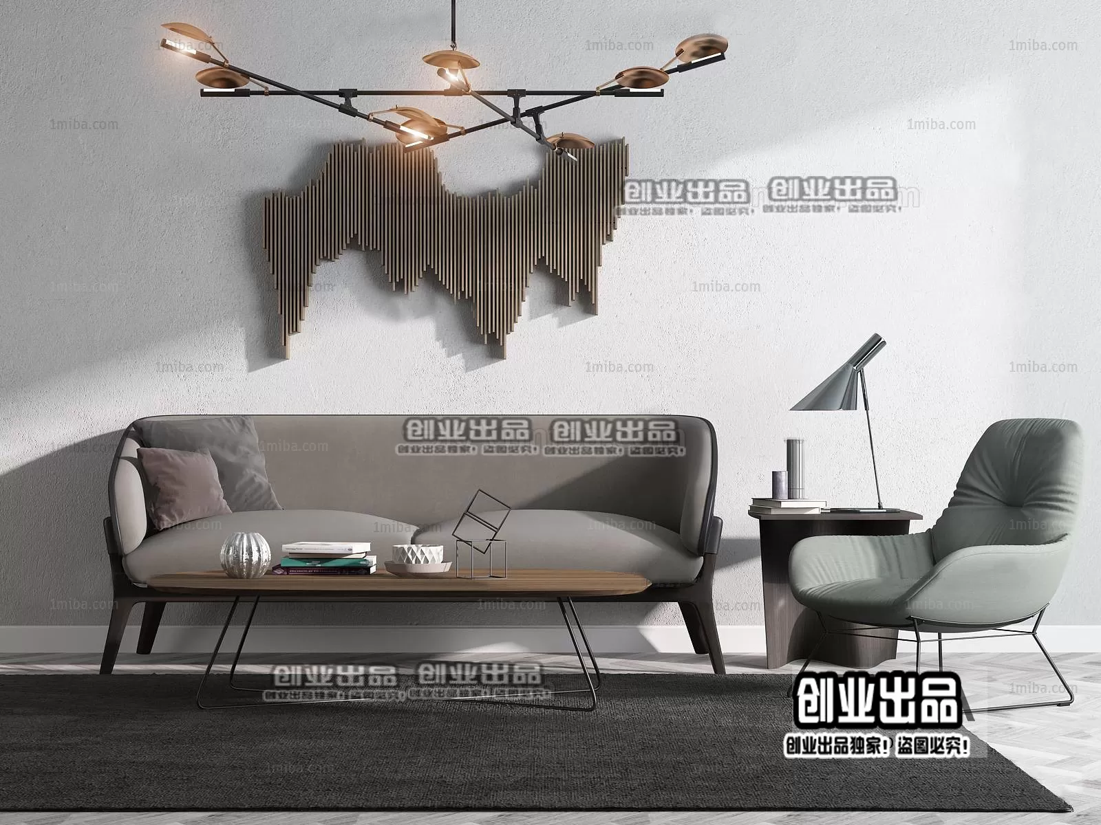 SOFA – 149 – FURNITURE 3D MODELS 2022 (VRAY)