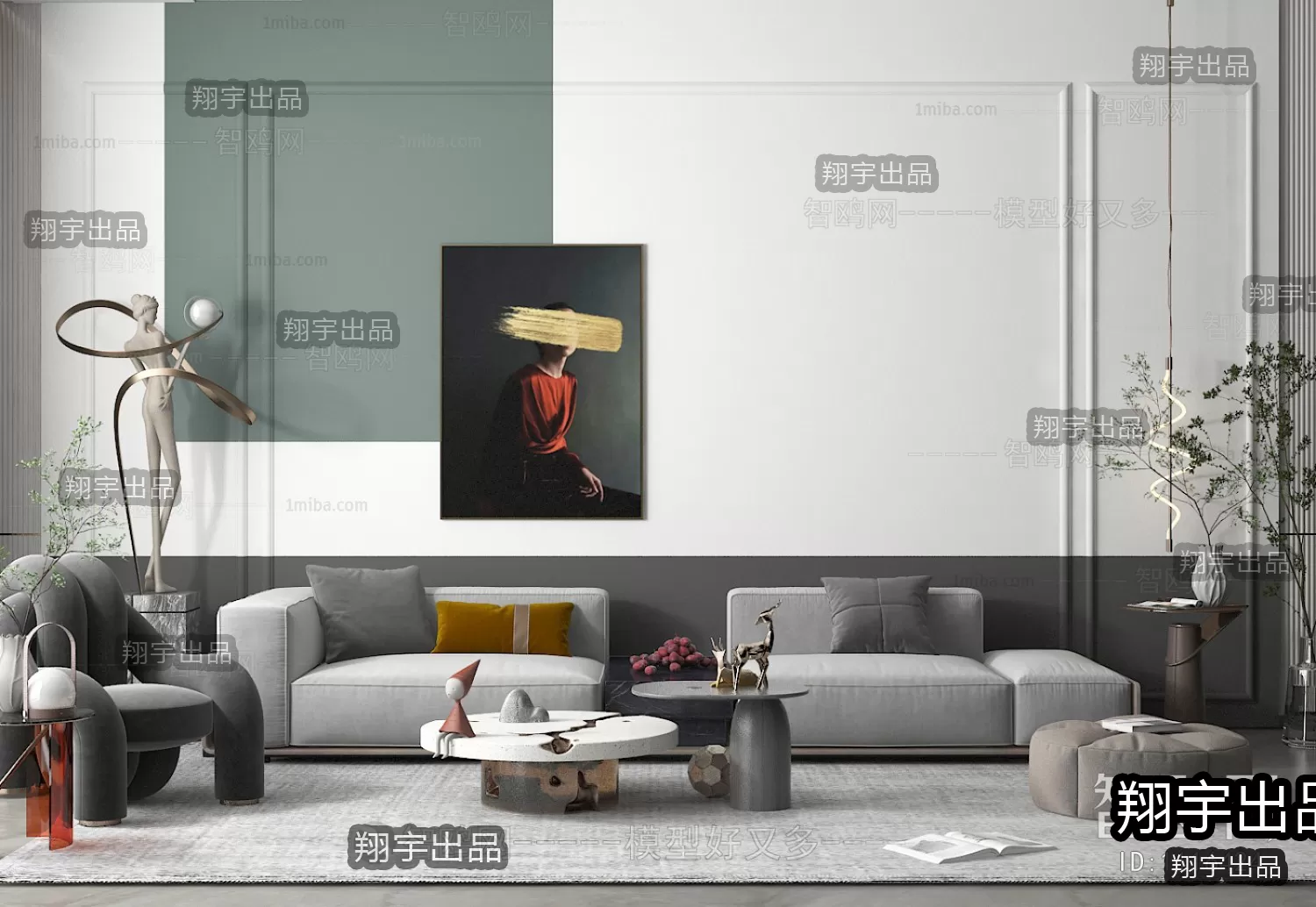 SOFA – 15 – FURNITURE 3D MODELS 2022 (VRAY)