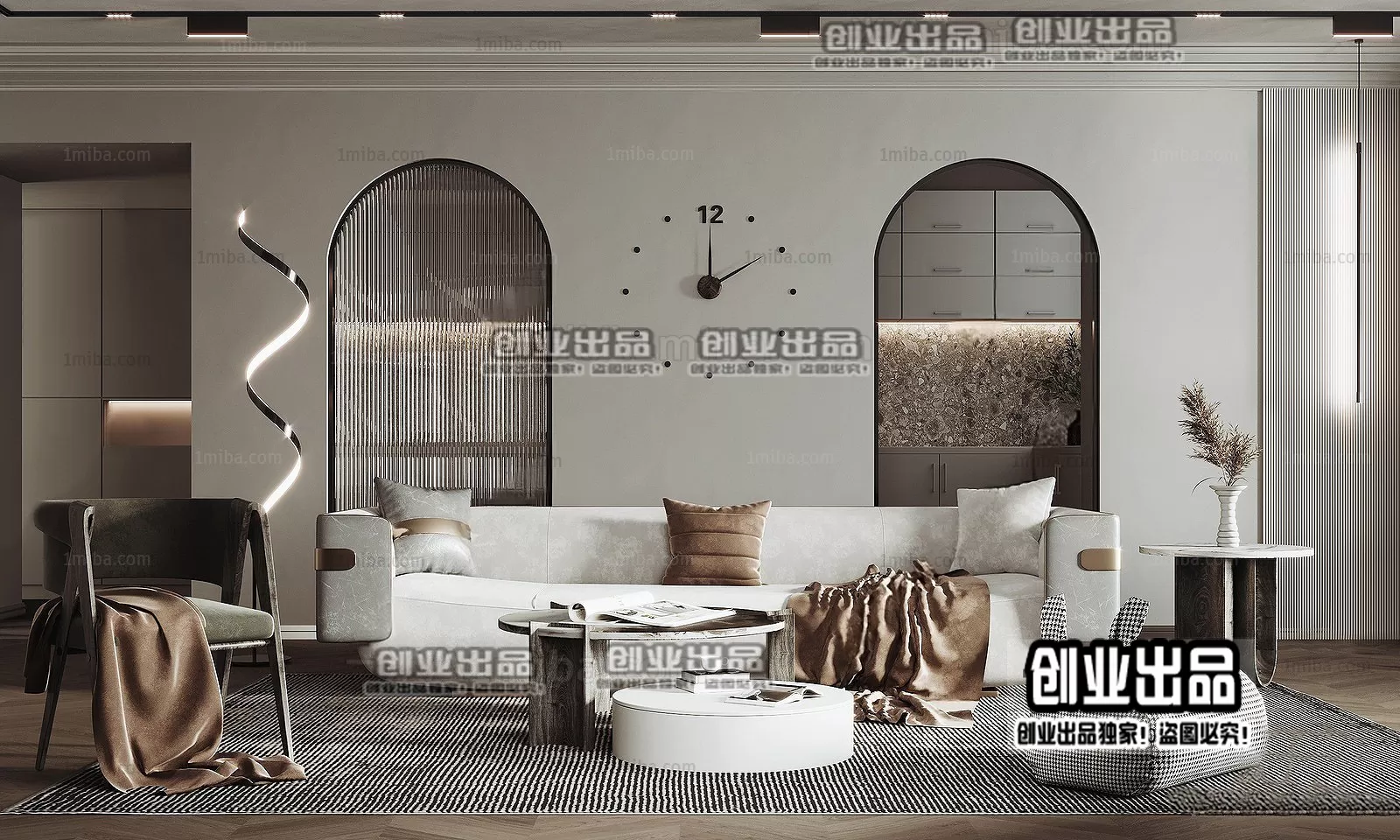 SOFA – 92 – FURNITURE 3D MODELS 2022 (VRAY)