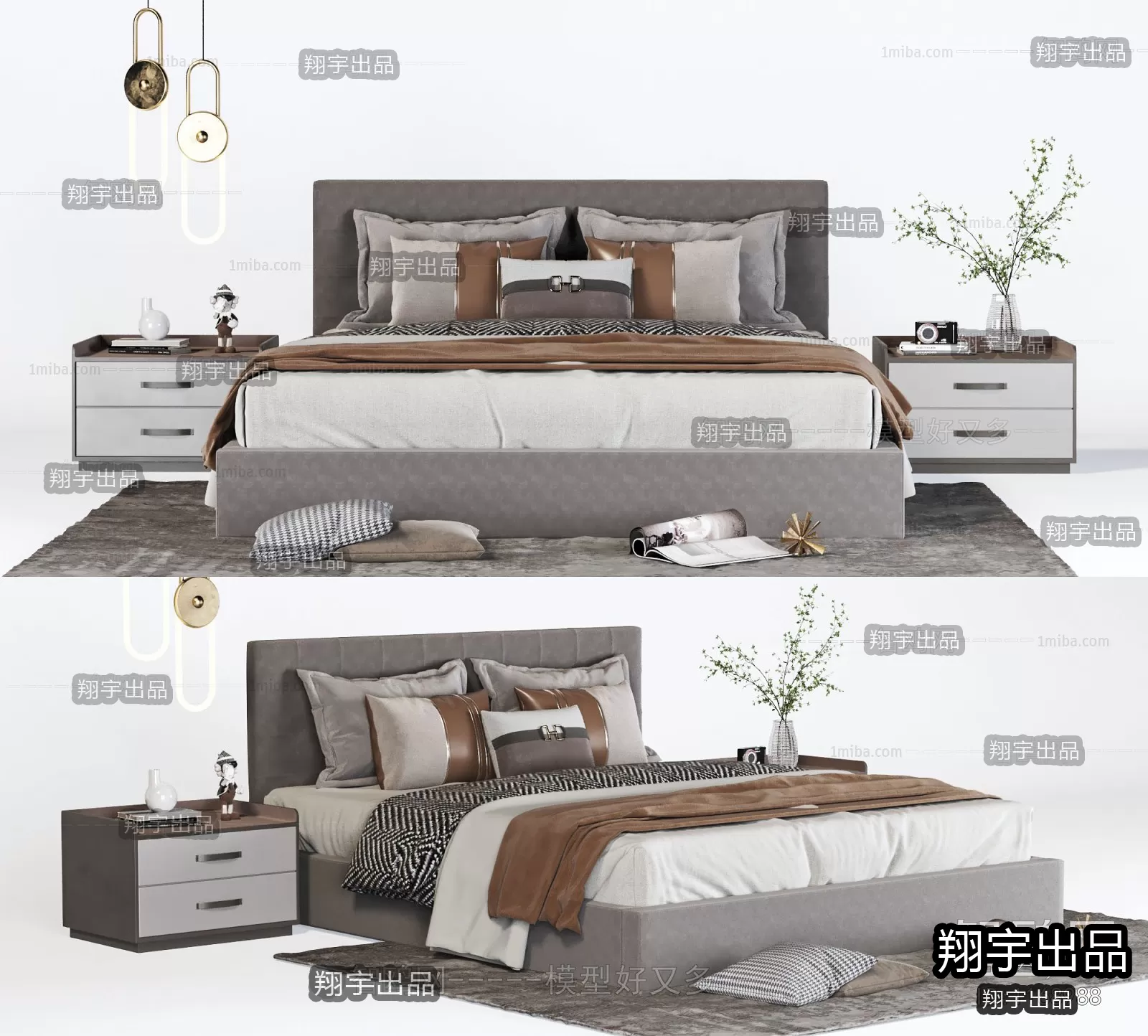 BED – A4 – FURNITURE 3D MODELS 2022 (VRAY)