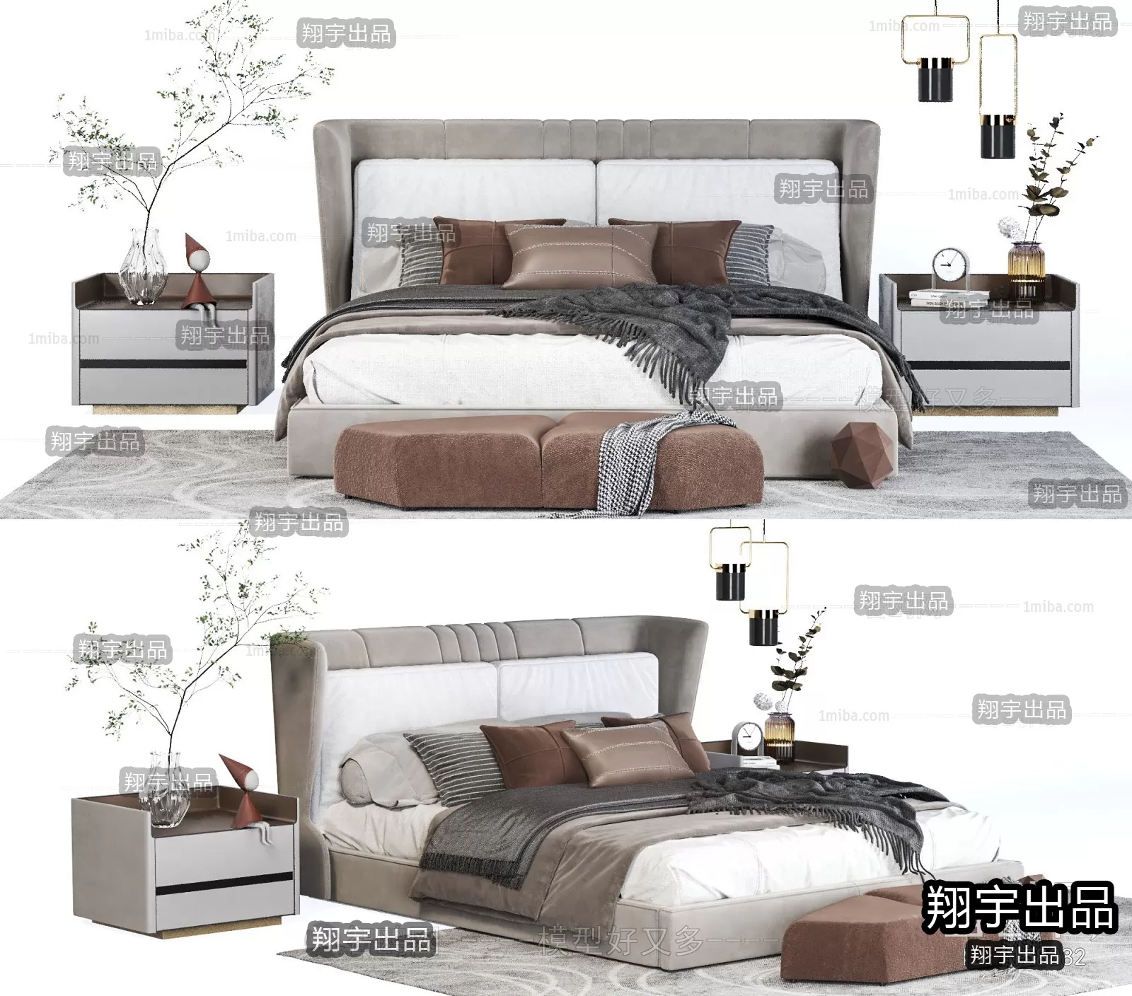 BED – A6 – FURNITURE 3D MODELS 2022 (VRAY)