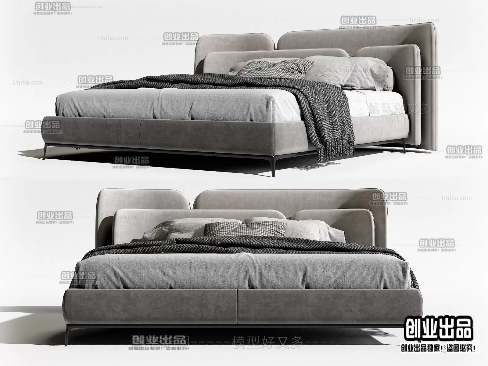 BED – B1 – FURNITURE 3D MODELS 2022 (VRAY)