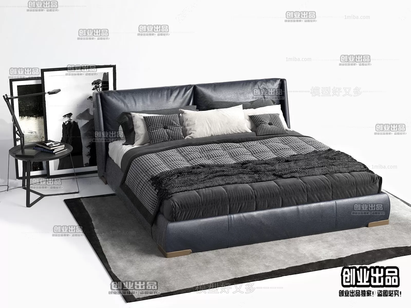 BED – B18 – FURNITURE 3D MODELS 2022 (VRAY)