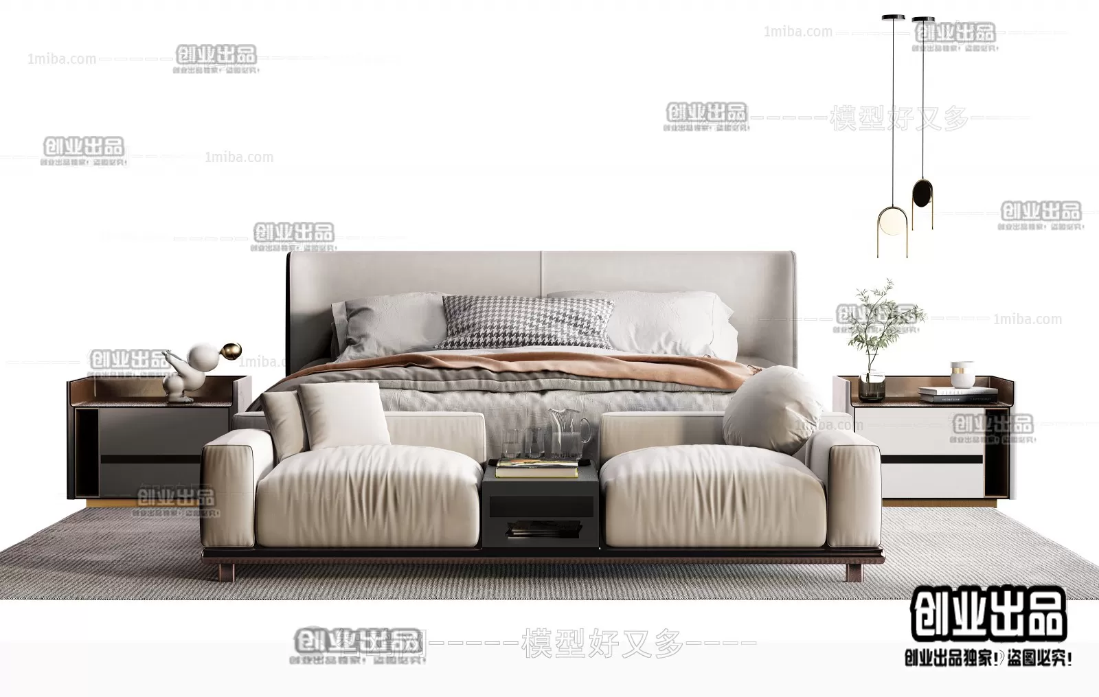 BED – B27 – FURNITURE 3D MODELS 2022 (VRAY)