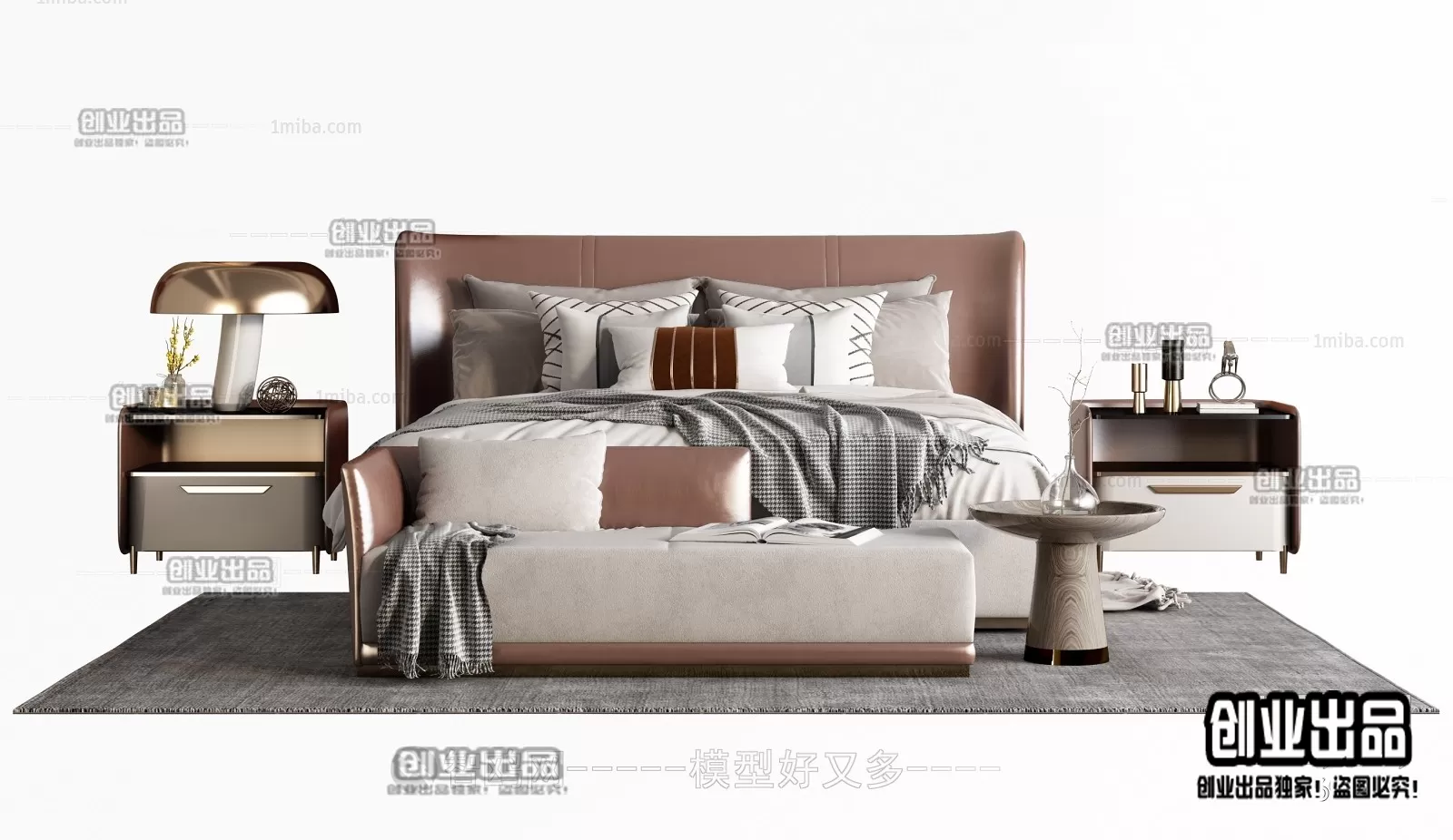 BED – B4 – FURNITURE 3D MODELS 2022 (VRAY)