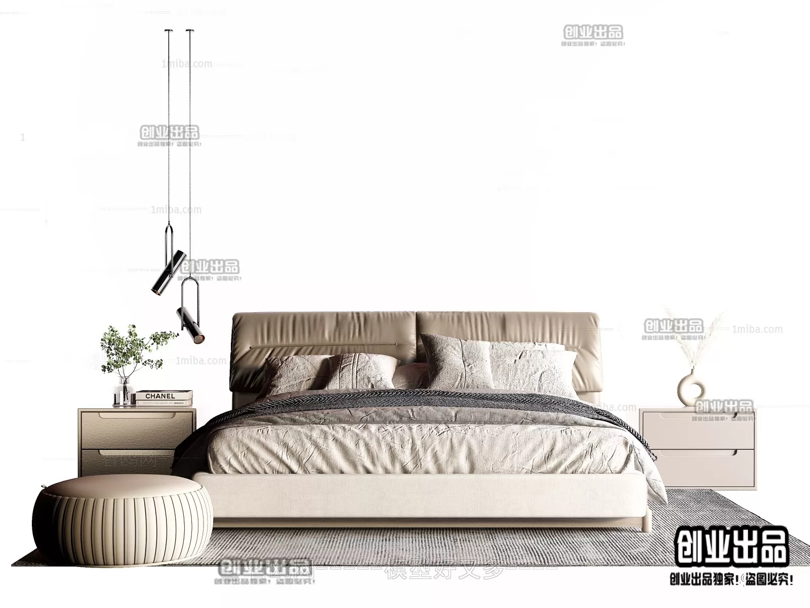 BED – B7 – FURNITURE 3D MODELS 2022 (VRAY)