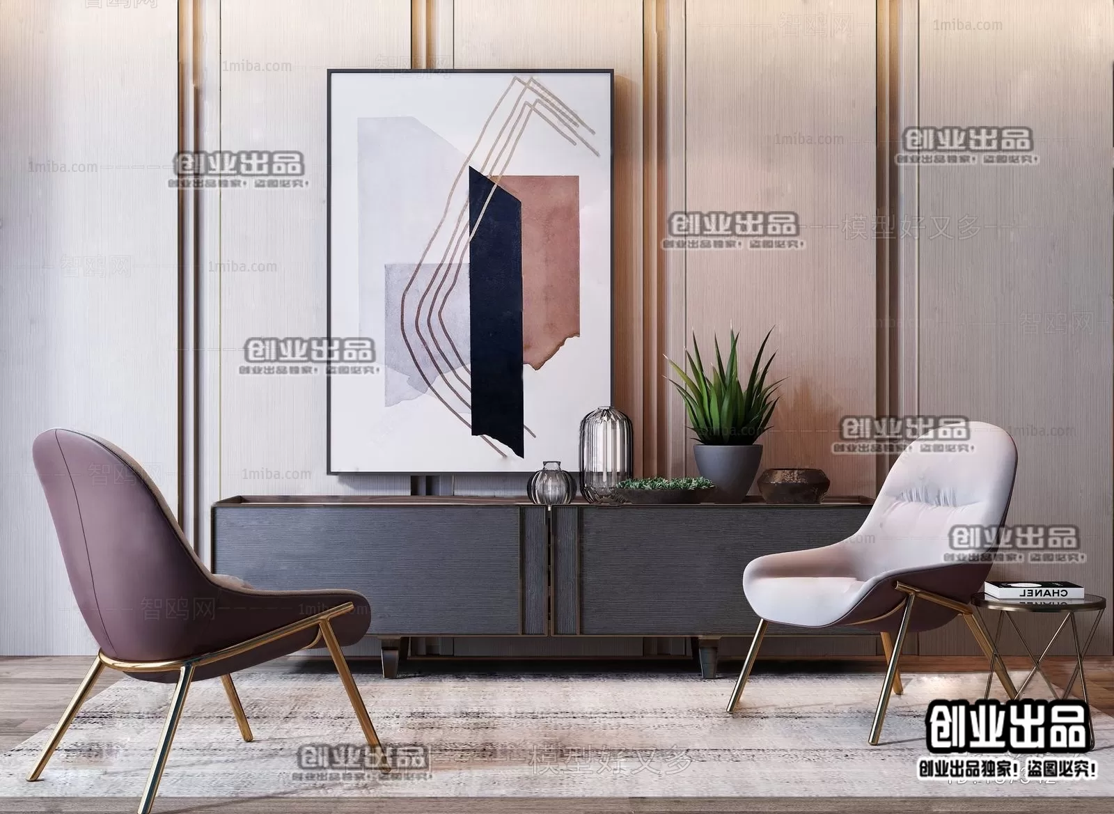 CABINET TV – A100 – FURNITURE 3D MODELS 2022 (VRAY)